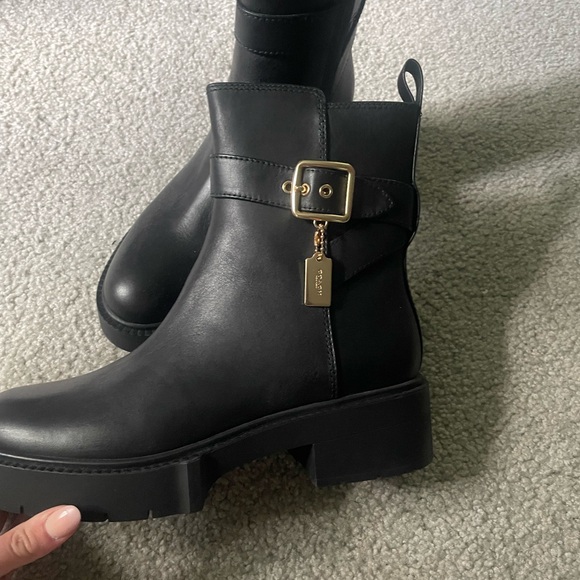 Coach Black Ankle Booties with Sleek Design - Picture 2 of 7